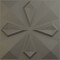 Ekena Millwork 19 5/8in. W x 19 5/8in. H Nikki EnduraWall Decorative 3D Wall Panel Covers 2.67 Sq. Ft. WP20X20NKISG - alternate 1